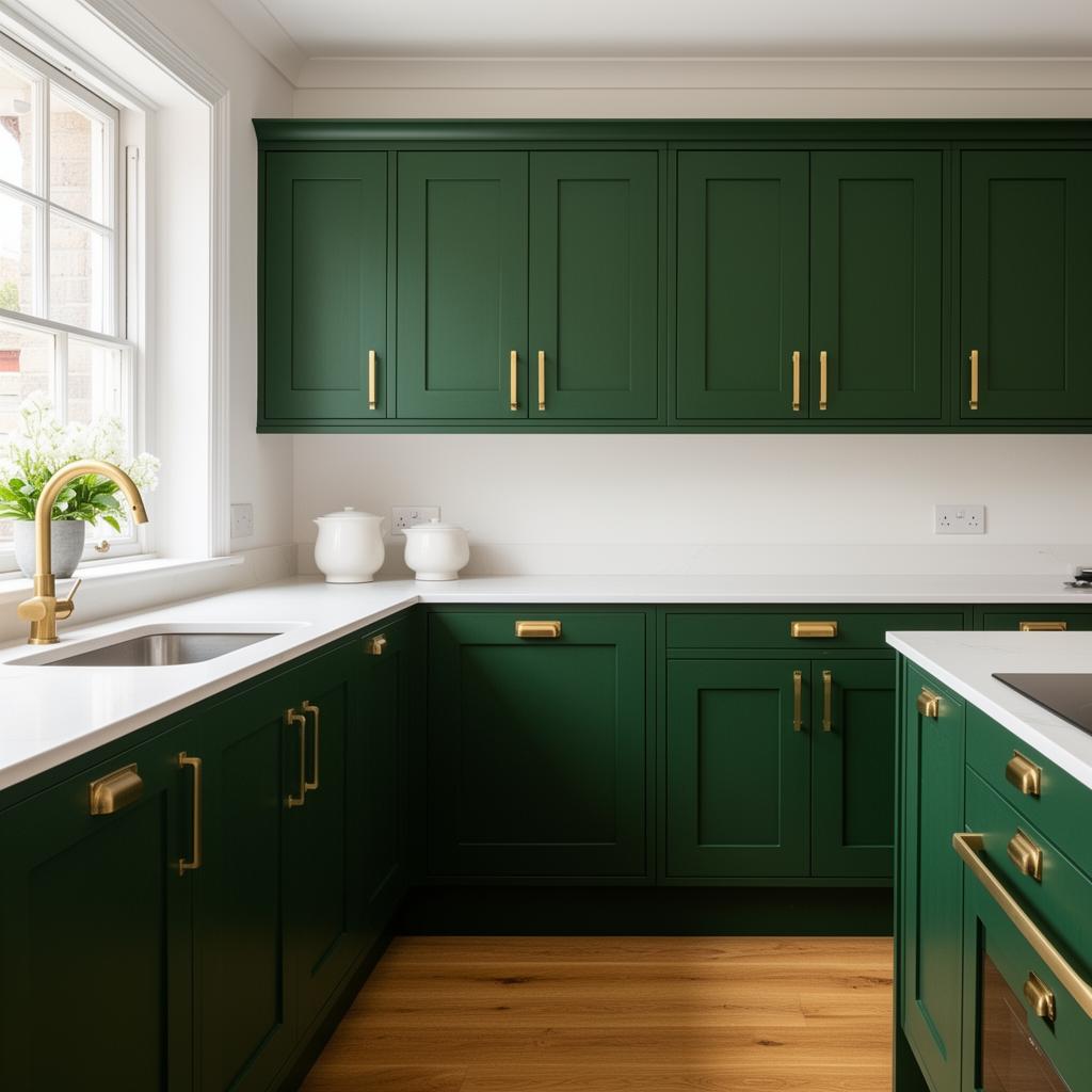 Kitchen cabinet painting finished by O'Farrell Property Services